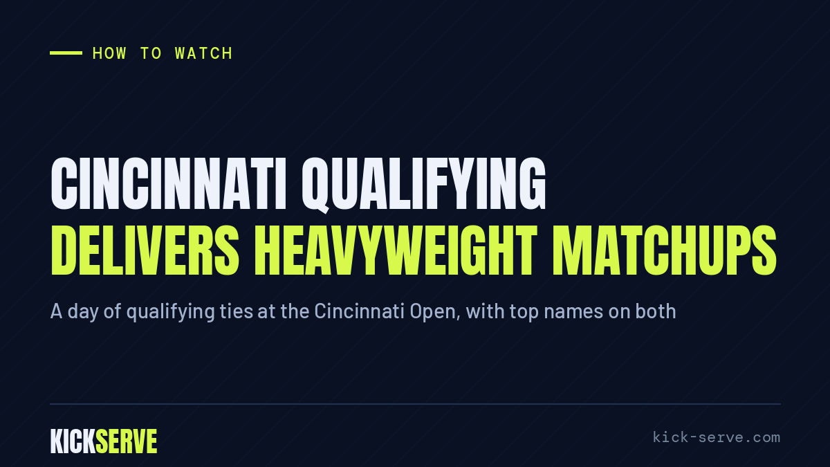 Cincinnati qualifying delivers heavyweight matchups