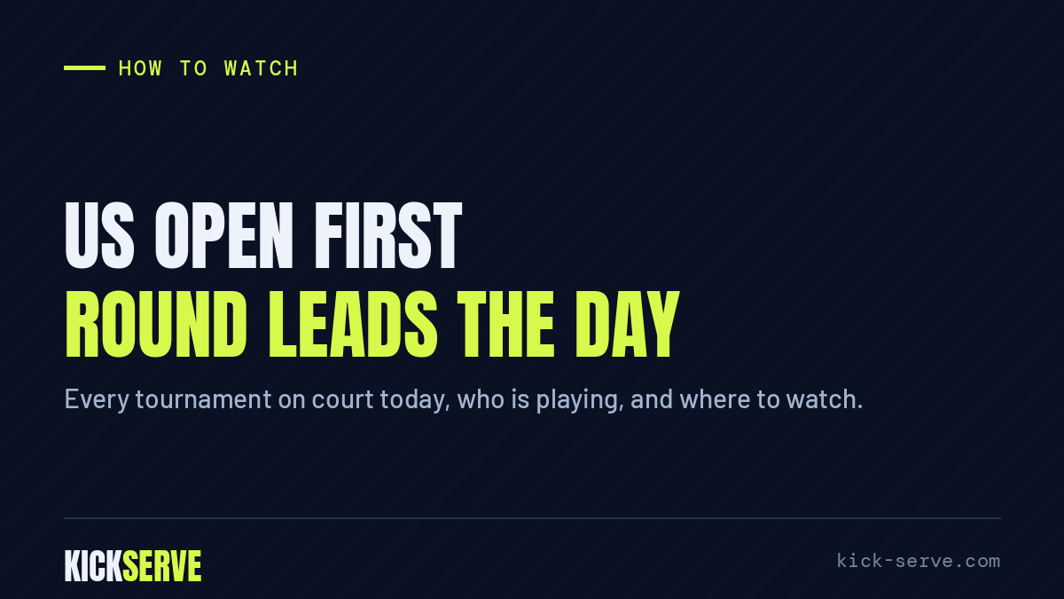 US Open first round leads the day