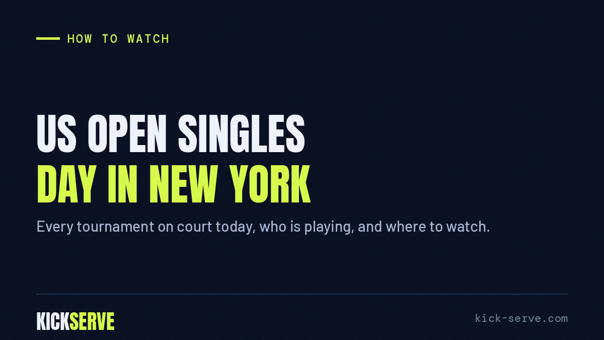 US Open singles day in New York