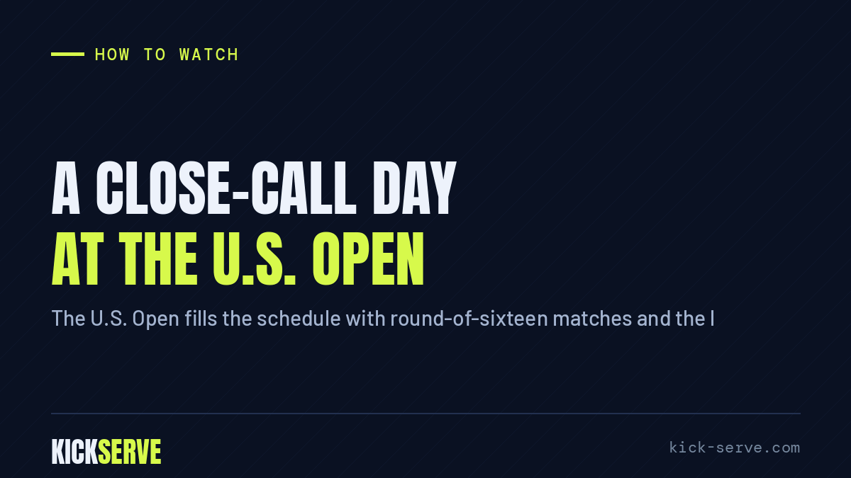 A Close-Call Day at the U.S. Open