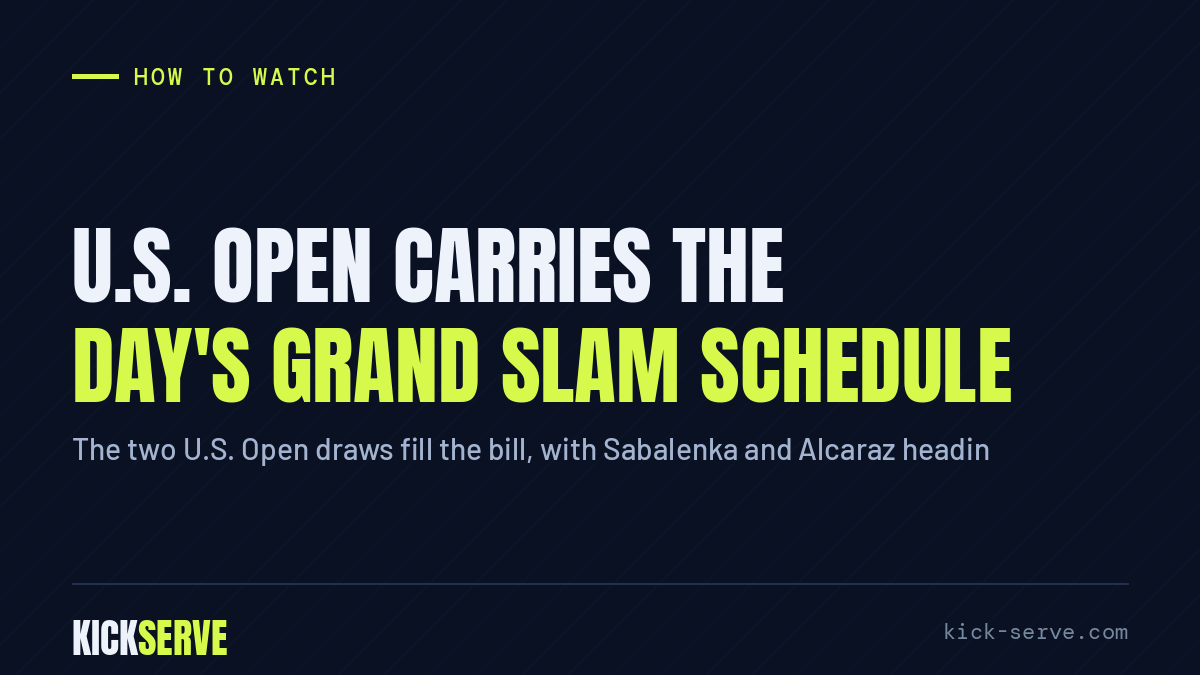 U.S. Open carries the day's Grand Slam schedule