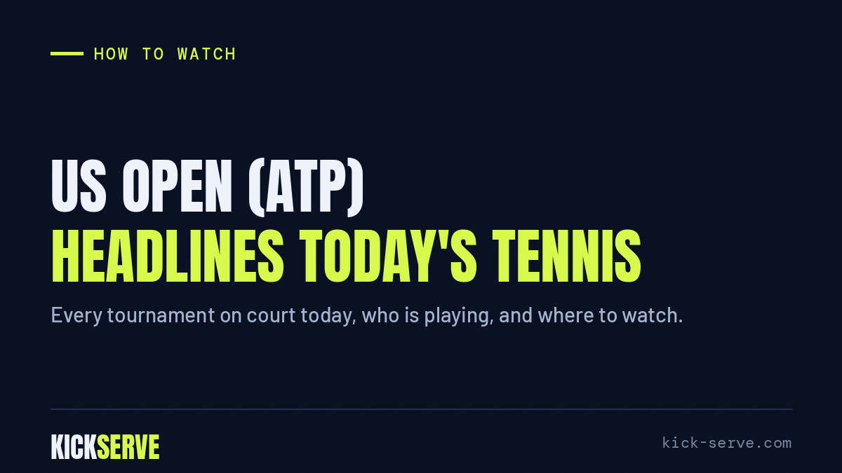 US Open (ATP) headlines today's tennis