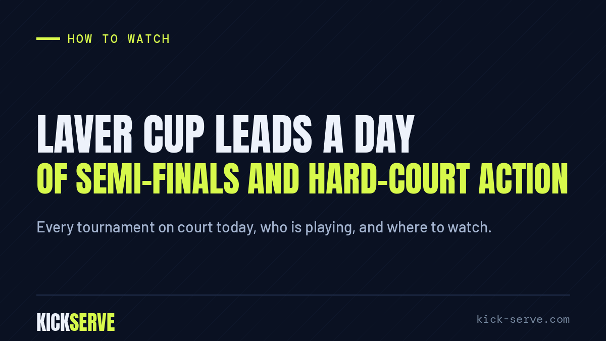 Laver Cup leads a day of semi-finals and hard-court action