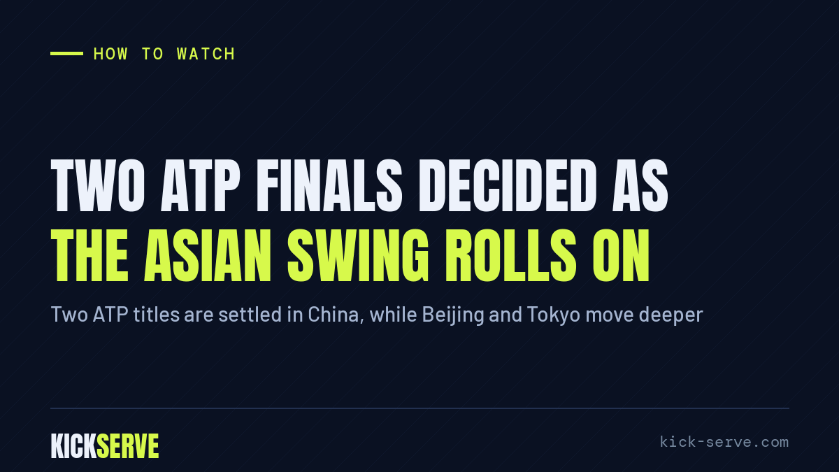 Two ATP finals decided as the Asian swing rolls on
