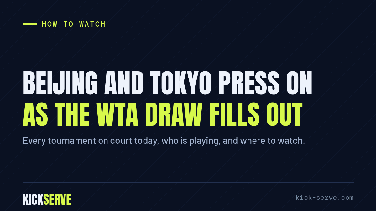 Beijing and Tokyo press on as the WTA draw fills out