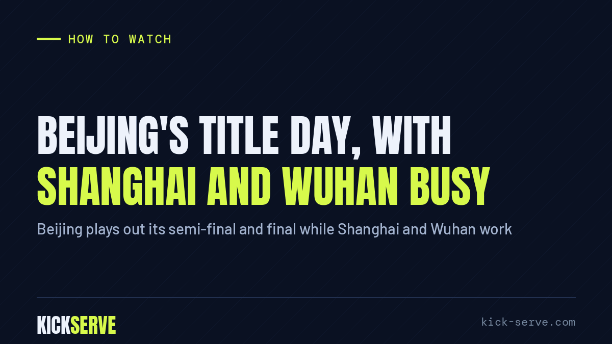 Beijing's title day, with Shanghai and Wuhan busy