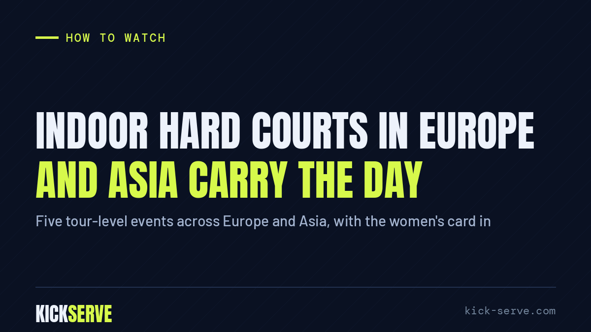 Indoor hard courts in Europe and Asia carry the day