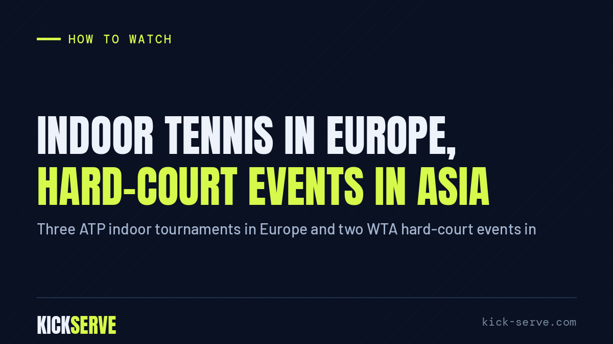 Indoor tennis in Europe, hard-court events in Asia